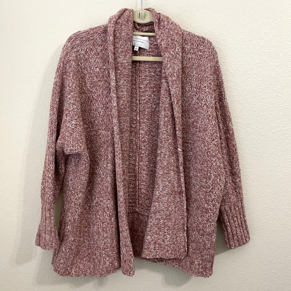 Anthropologie Angel of the North Womens Cardigan Size S Pink Open Front OB550688